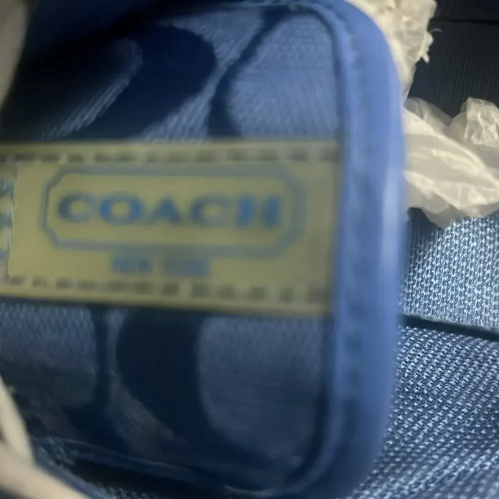 COACH MARABELLE SIGNATURE LOGO CHAMBRAY BLUE SNEAKERS SIZE 6‎ 1/2